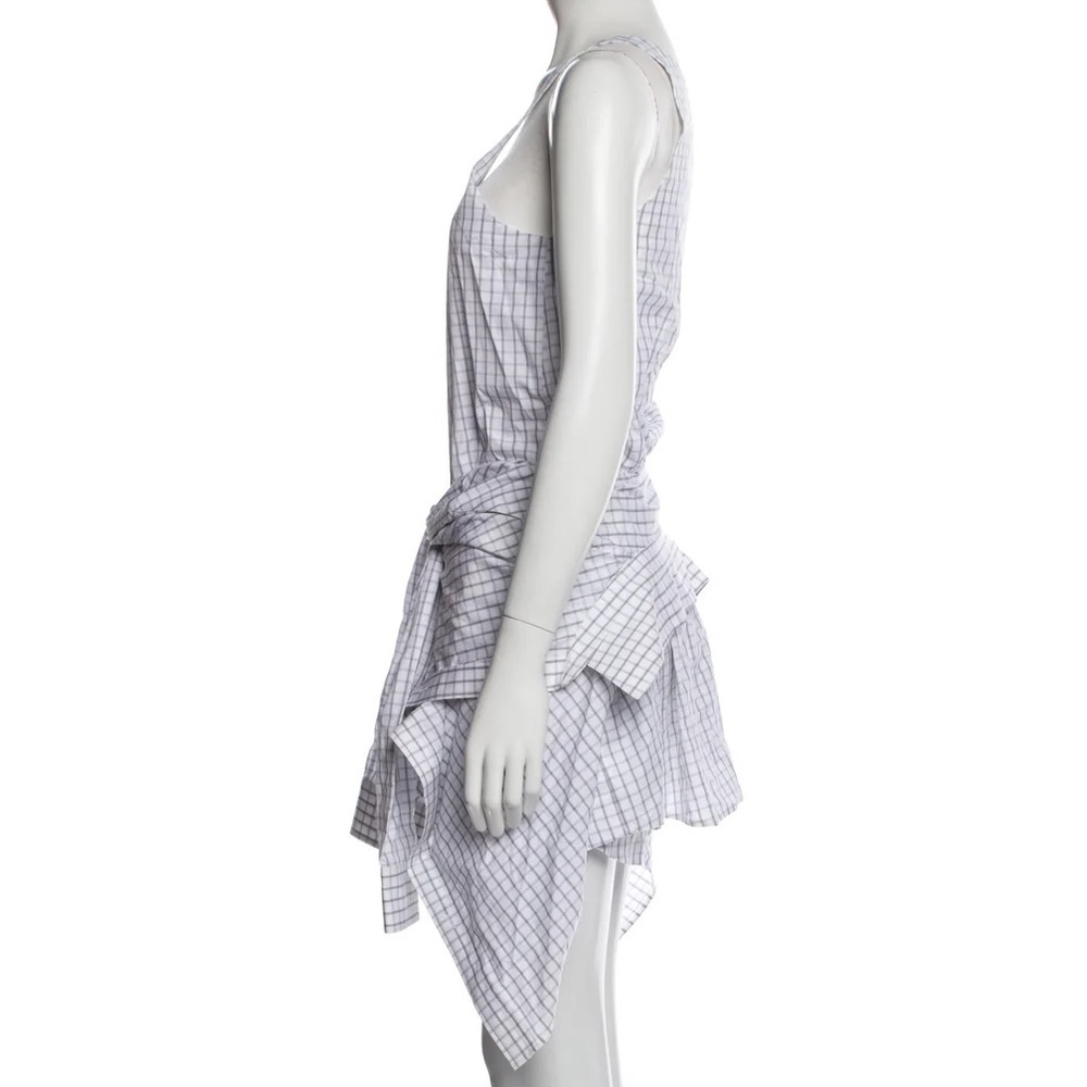ALEXANDER WANG Plaid Print Scoop Neck Poplin Tie-Waist Romper w/Tags Sz US 6 - Picture 2 of 11